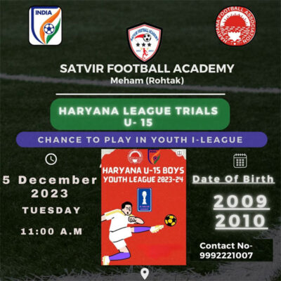Read more about the article Satvir Football Academy Trials, Haryana