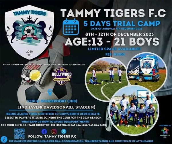 You are currently viewing Tammy Tigers FC Trial Camp, South Africa