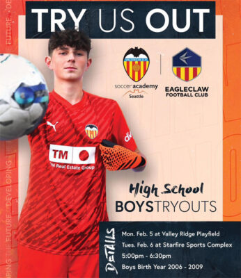 Read more about the article Valencia CF Academy Soccer Tryouts, Seattle