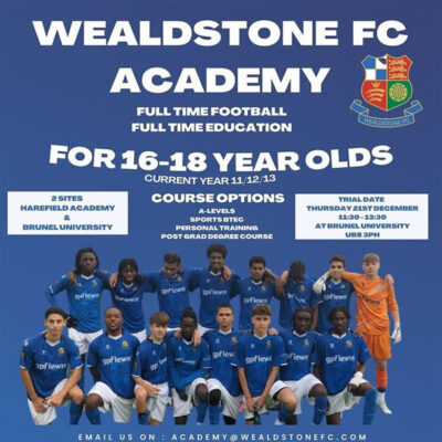Read more about the article Wealdstone FC Academy Trials, London