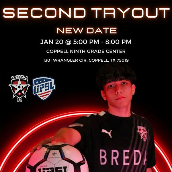 Coppell FC Semi Pro Soccer Tryouts, Texas Spotik Sports Selection