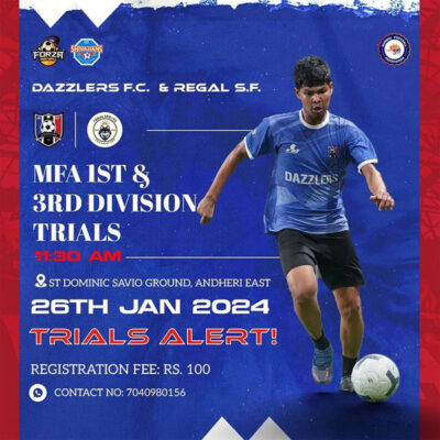 Read more about the article Dazzlers FC MFA 1st Div Selection Trials, Mumbai