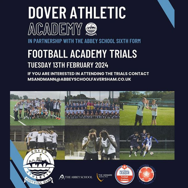 Read more about the article Dover Athletic FC Academy Trials, England