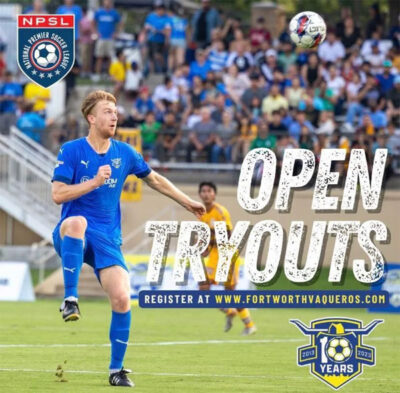 Read more about the article Fort Worth Vaqueros FC Soccer Tryouts, Texas