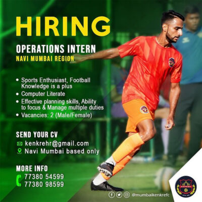Read more about the article Mumbai Kenkre FC Hiring Operation Intern