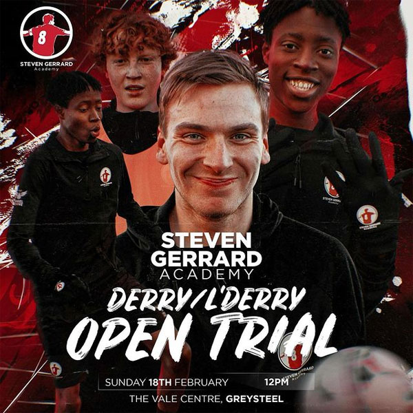 You are currently viewing Steven Gerrard Academy Open Football Trials,  North Ireland