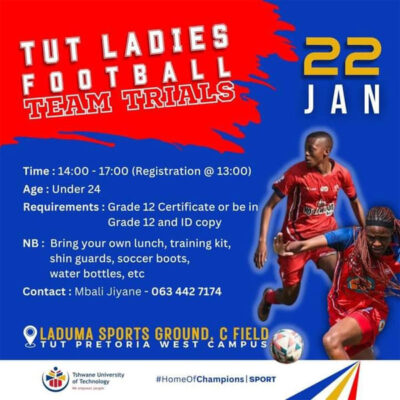 Read more about the article TUT Ladies Football Club Trials, South Africa