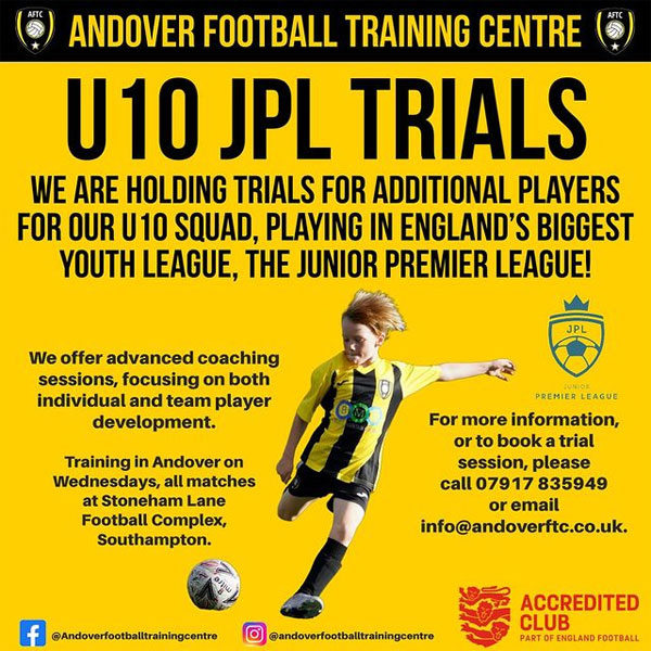 You are currently viewing Andover Football Training Centre U10 Trials, Southampton