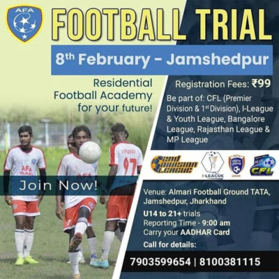 Read more about the article Aryax Football Academy Trials, Jharkhand