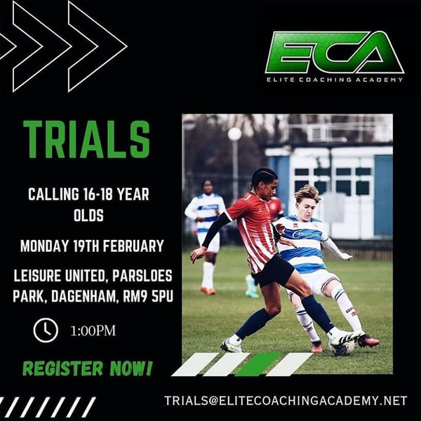 Read more about the article Elite Coaching Academy Trials, Dagenham UK