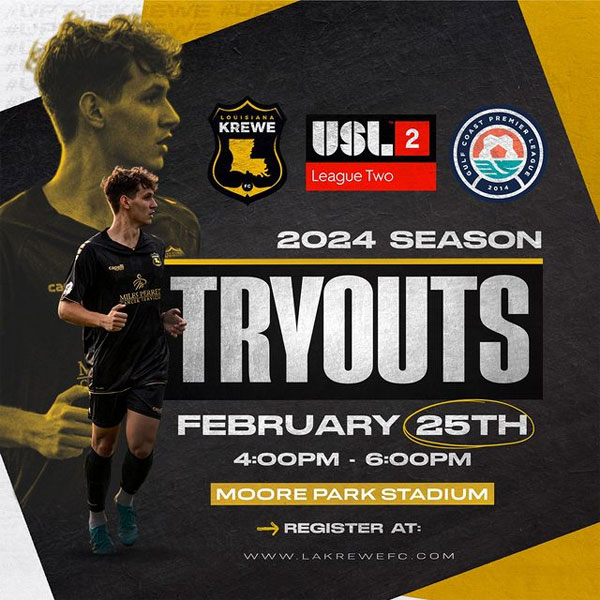 You are currently viewing Louisiana Krewe FC Soccer Tryouts, Louisiana