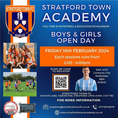Read more about the article Stratford Town FC Academy Football Scholarship Programme, UK