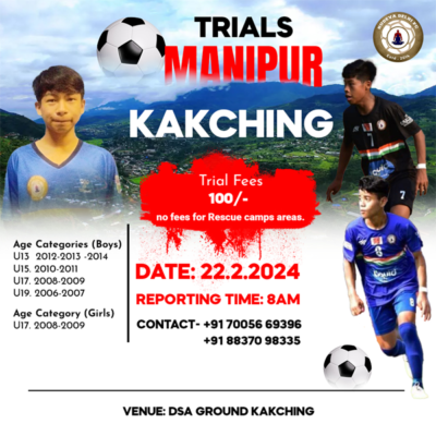 Read more about the article Sudeva FC Youth Team Trials, Manipur