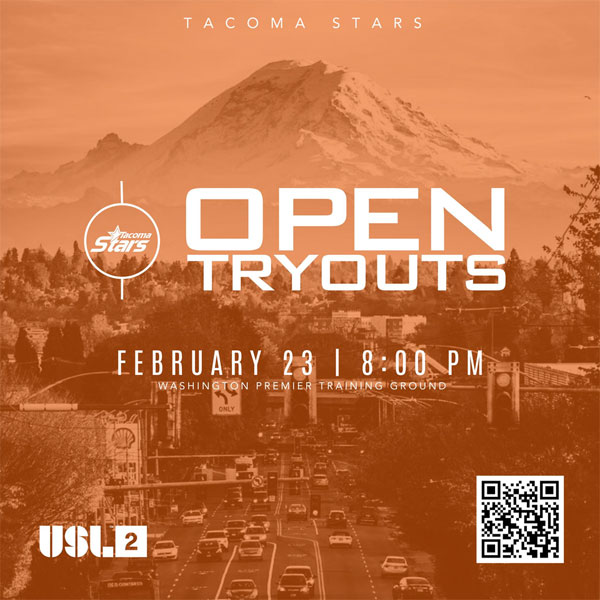 Read more about the article Tacoma Stars USL League Soccer Tryouts, Washington