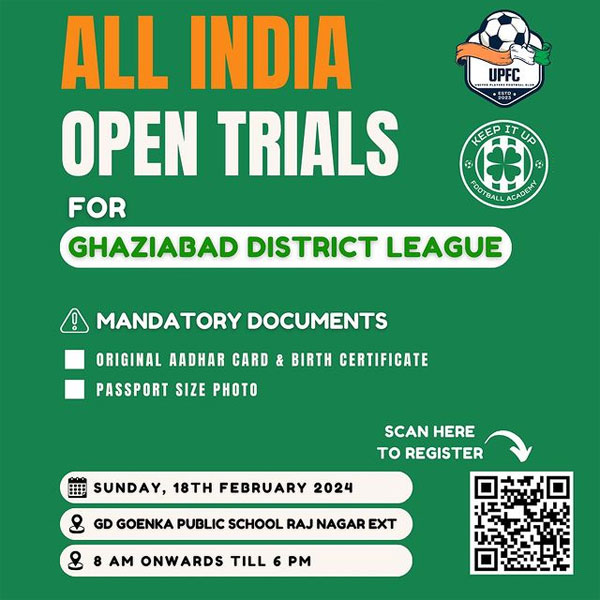 Read more about the article United Players FC Senior Team Trials, Ghaziabad