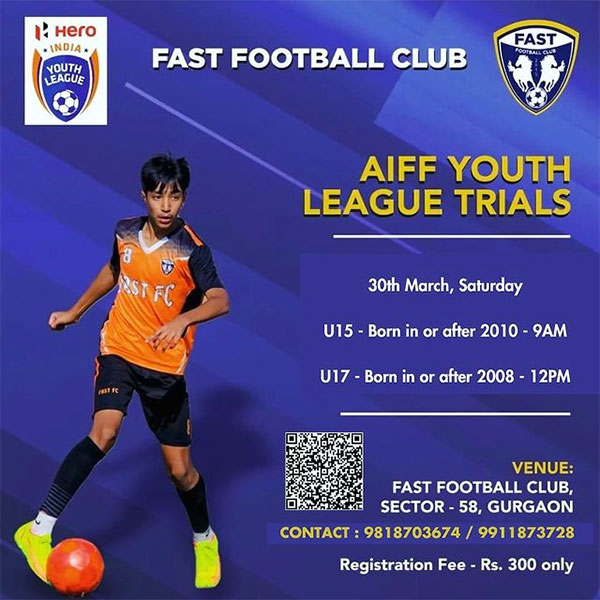 Read more about the article Fast FC AIFF Youth League Trials, Gurgaon