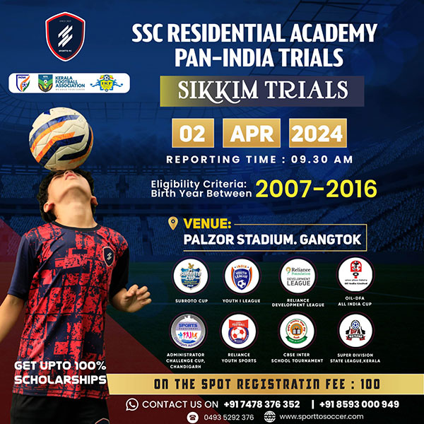 Read more about the article Sportto Soccer Club Sikkim Trials
