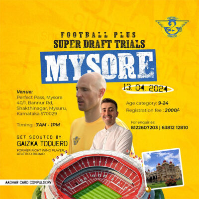 Read more about the article Football Plus Super Draft Trials, Mysore