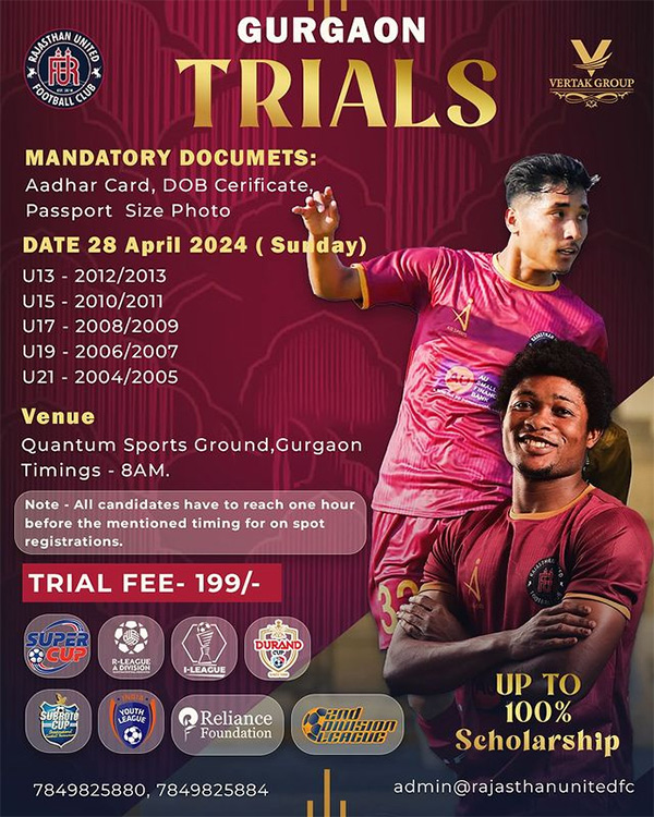You are currently viewing Rajasthan United FC Gurgaon Trials