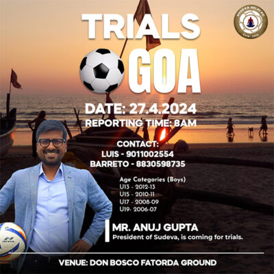 Sudeva FC Goa Trials