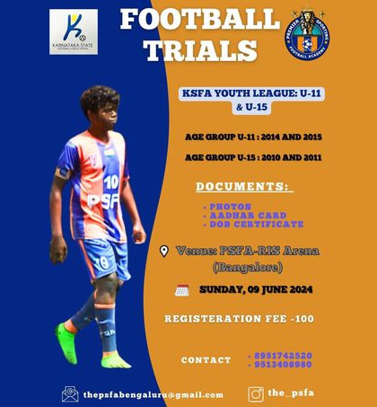 You are currently viewing Premier Sporting Football Academy Trials, Bengaluru