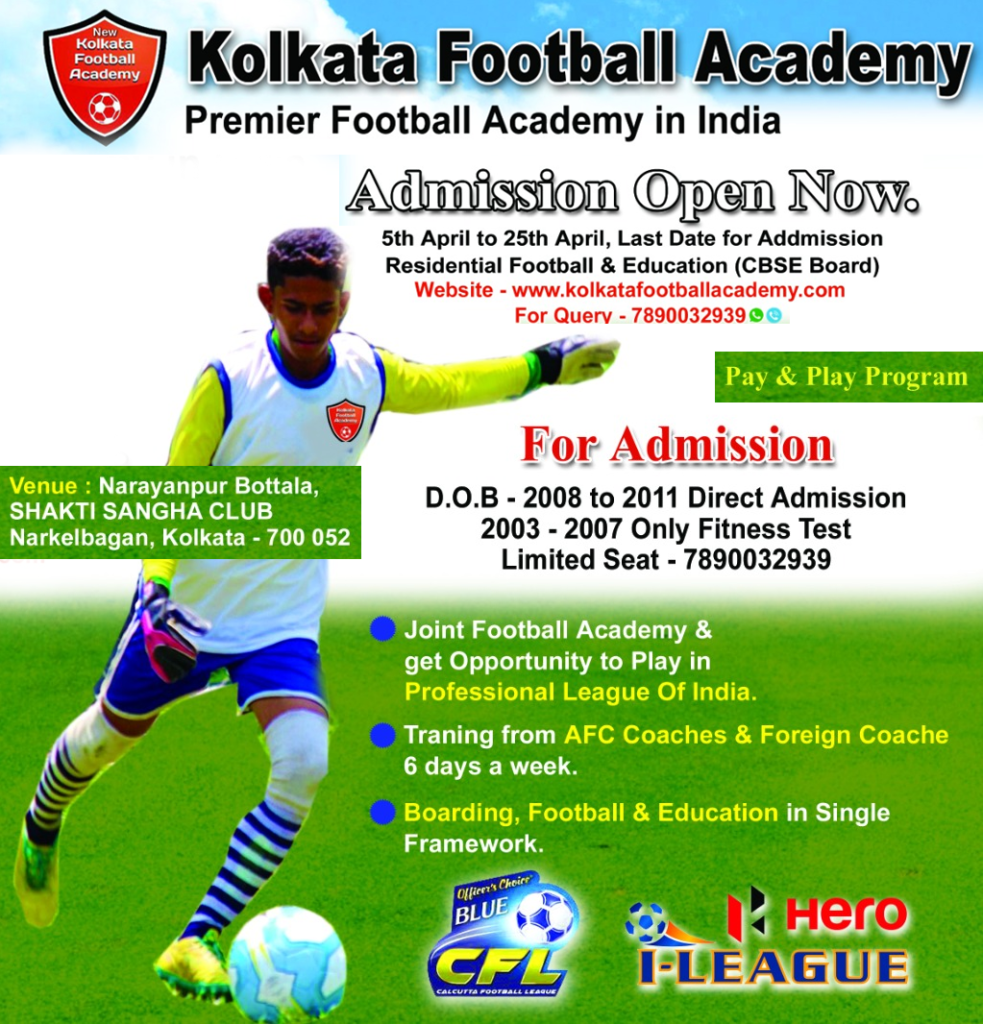 Kolkata Football Academy Selection Trials